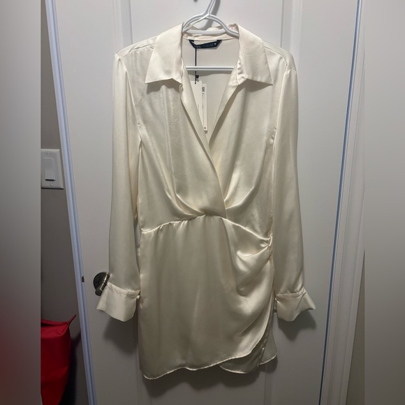 BNWT Zara Cream dress - Large - Picture 1 of 3